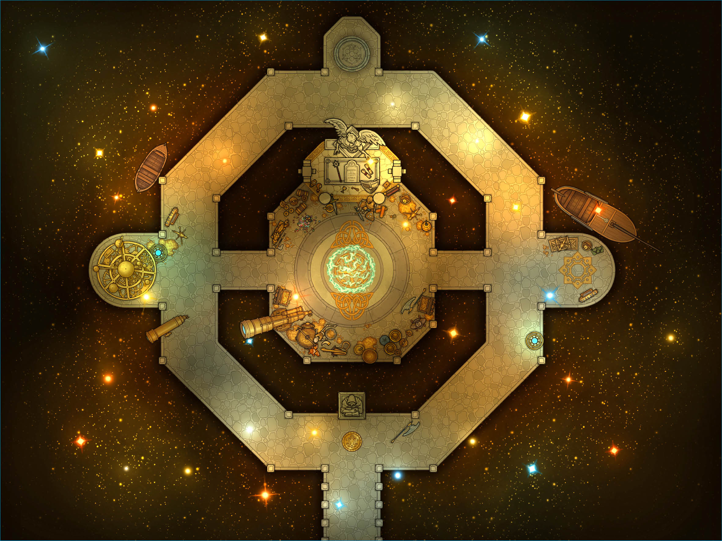 Battle map for Aeranor - Soliscor Tomb