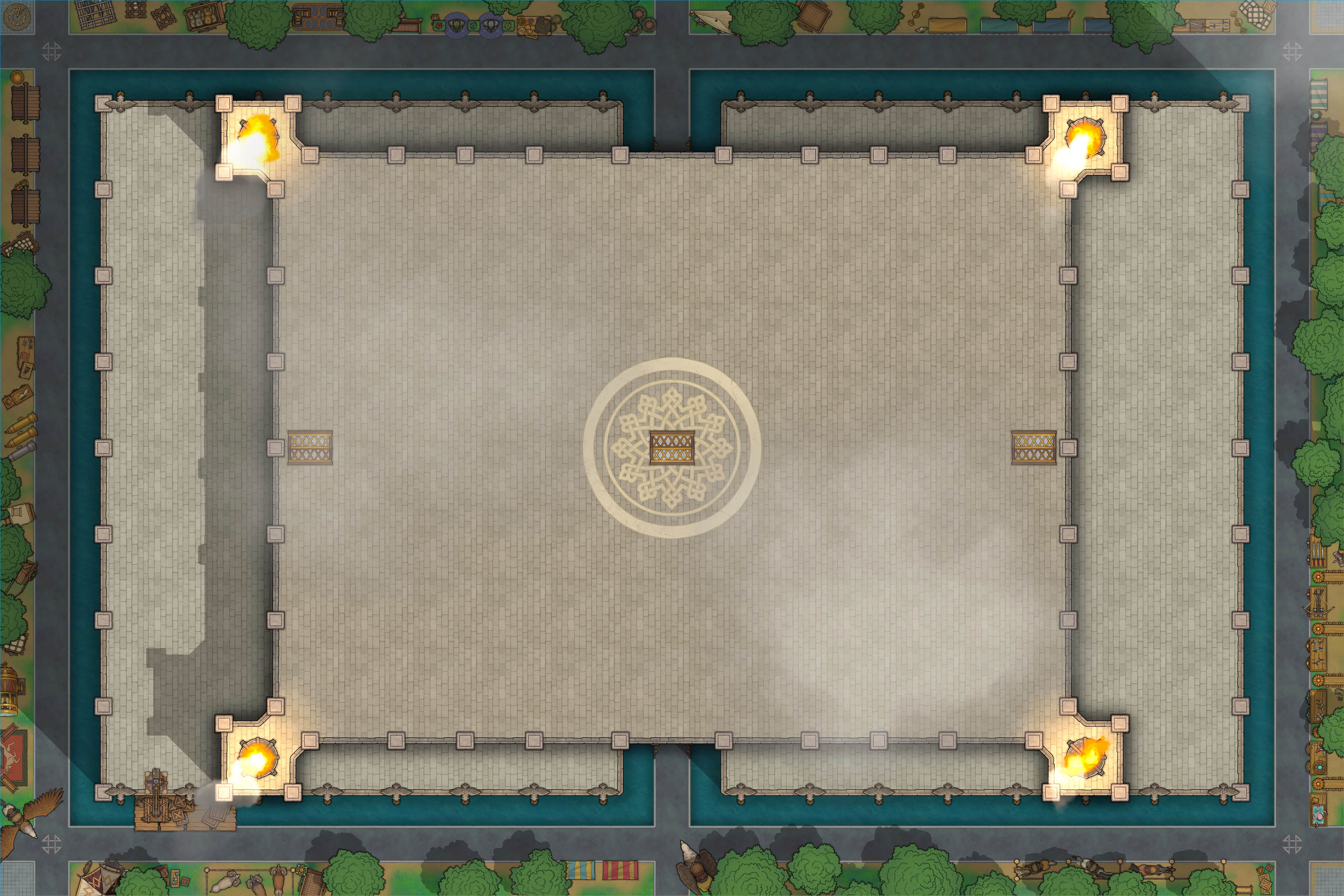 Battle map for Aether Spear - House of Economy