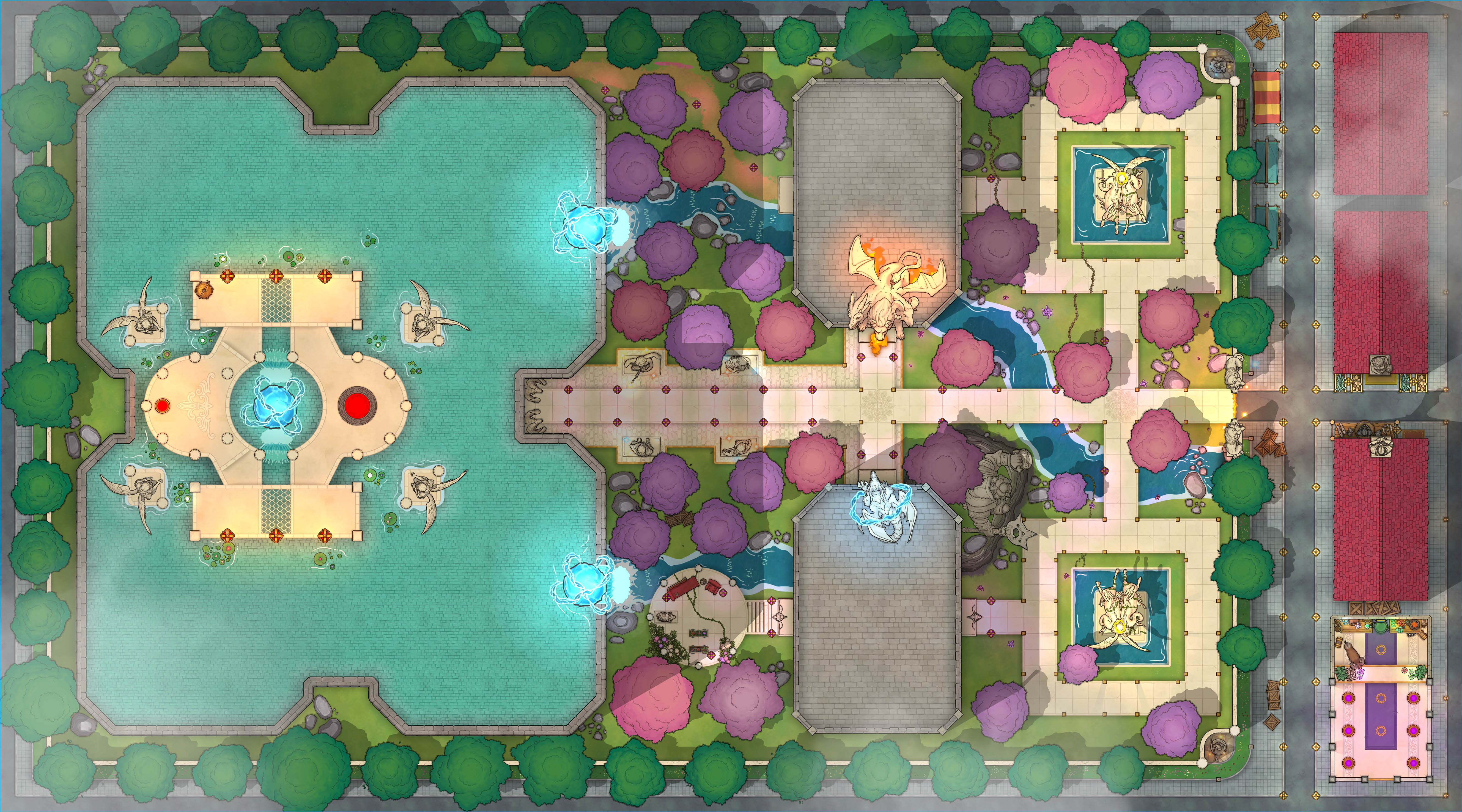 Battle map for Aether Spear - House of Magic