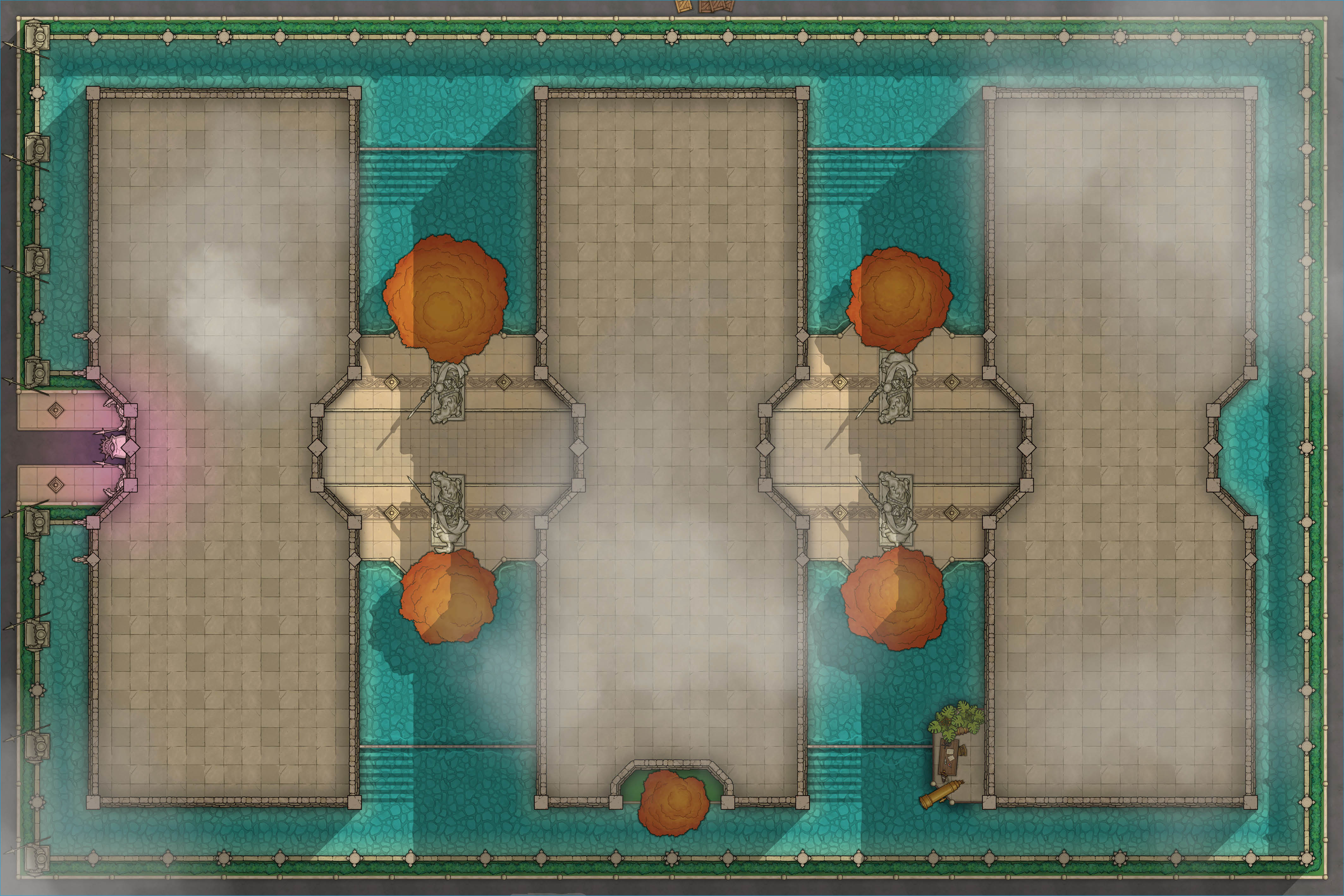 Battle map for Aether Spear - House of War